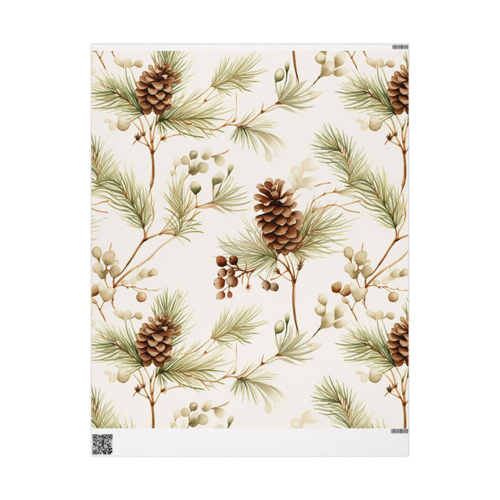 Wrapping Paper - Seasonal Pinecone