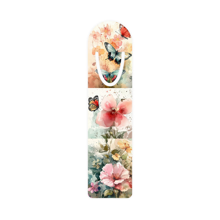 Butterflies & Blooms Aluminum Bookmark – Vibrant, Lightweight, and Perfect for Book Lovers