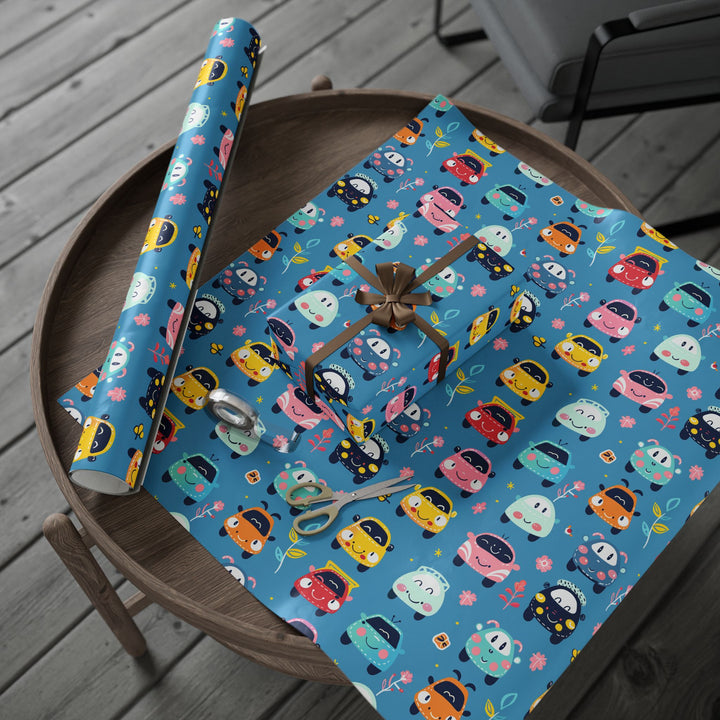 Wrapping Paper - Cute Cars