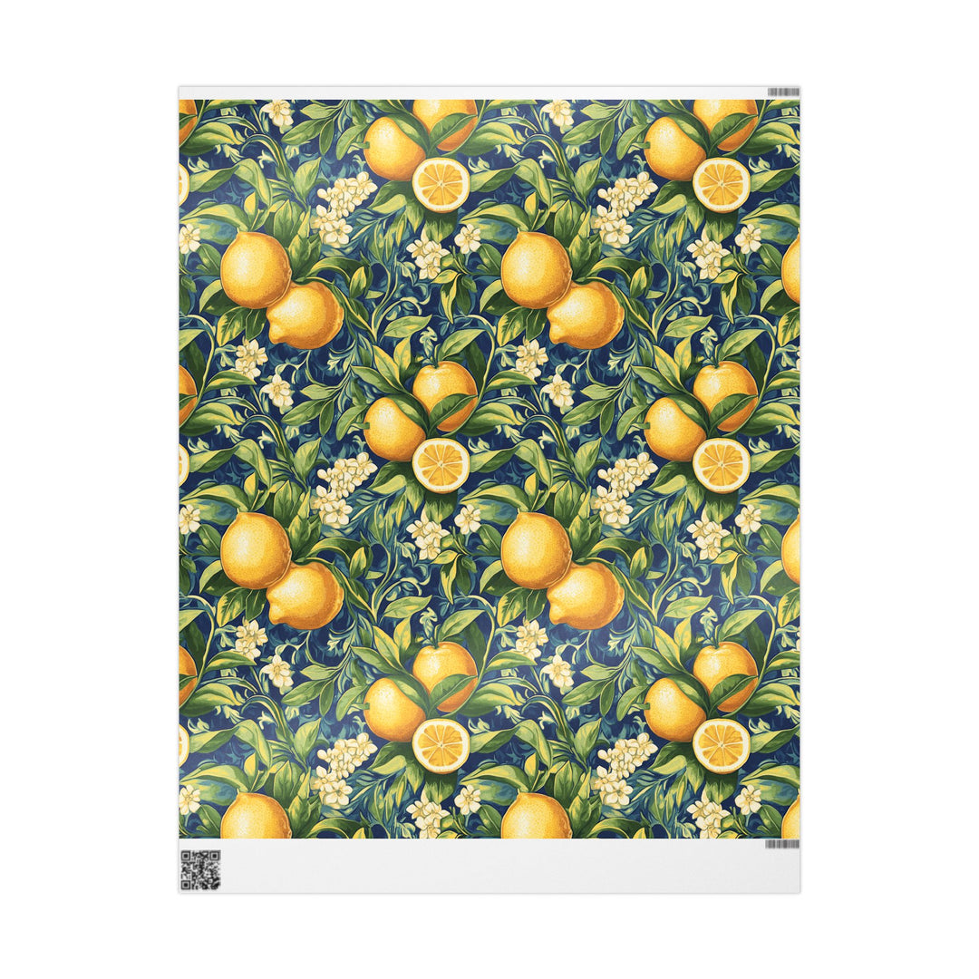 Wrapping Paper Tuscany Citrus Stunning Gift Wrap Birthday Gift Wrap Foodie Wrapping Paper Italian Gift Wrap for Food Lovers and Italy Fans