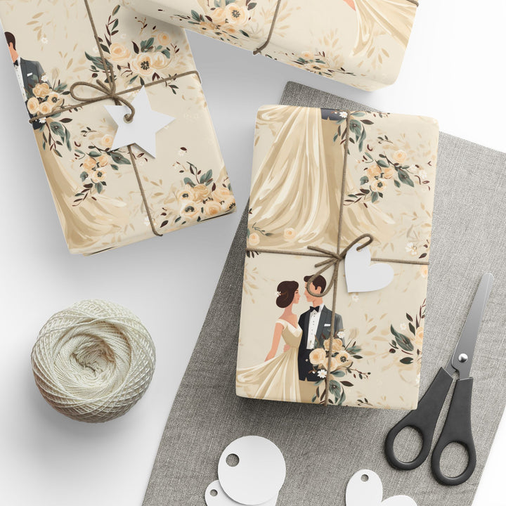 Wrapping Paper - Elegant Wedding Bliss