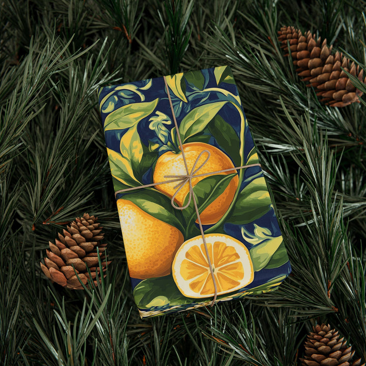 Wrapping Paper Tuscany Citrus Stunning Gift Wrap Birthday Gift Wrap Foodie Wrapping Paper Italian Gift Wrap for Food Lovers and Italy Fans