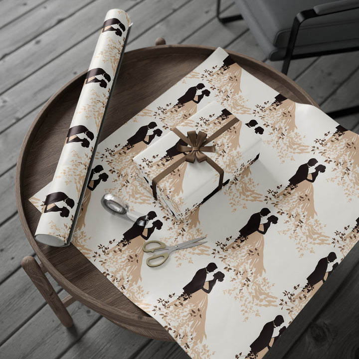 Wrapping Paper - Enchanted Bride and Groom