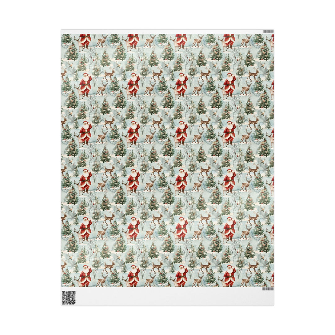 Wrapping Paper - Santa's Woodland Christmas