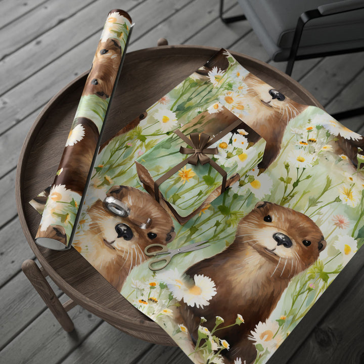 Wrapping Paper - Woodland Wonder Baby Otter