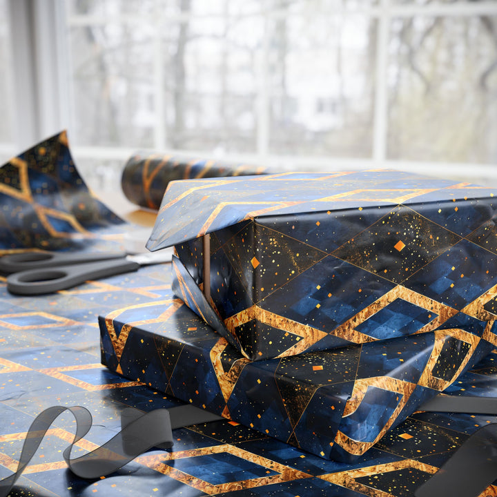 Wrapping Paper - Midnight Luxe Diamond