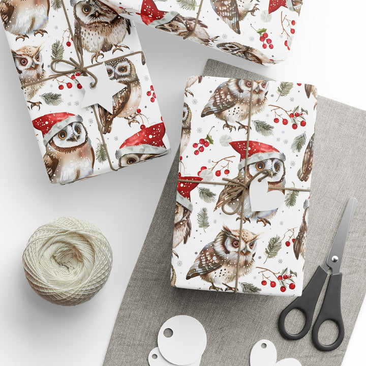 Wrapping Paper - Festive Owl Wonderland