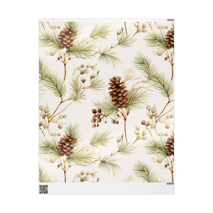 Wrapping Paper - Seasonal Pinecone