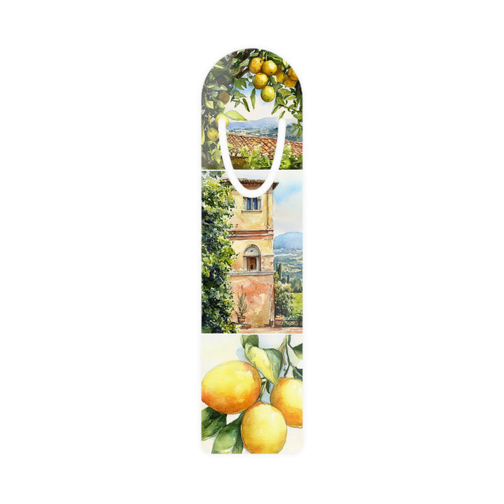 Tuscan Lemon Grove Aluminum Bookmark – Vibrant, Lightweight, and Perfect for Book Lovers