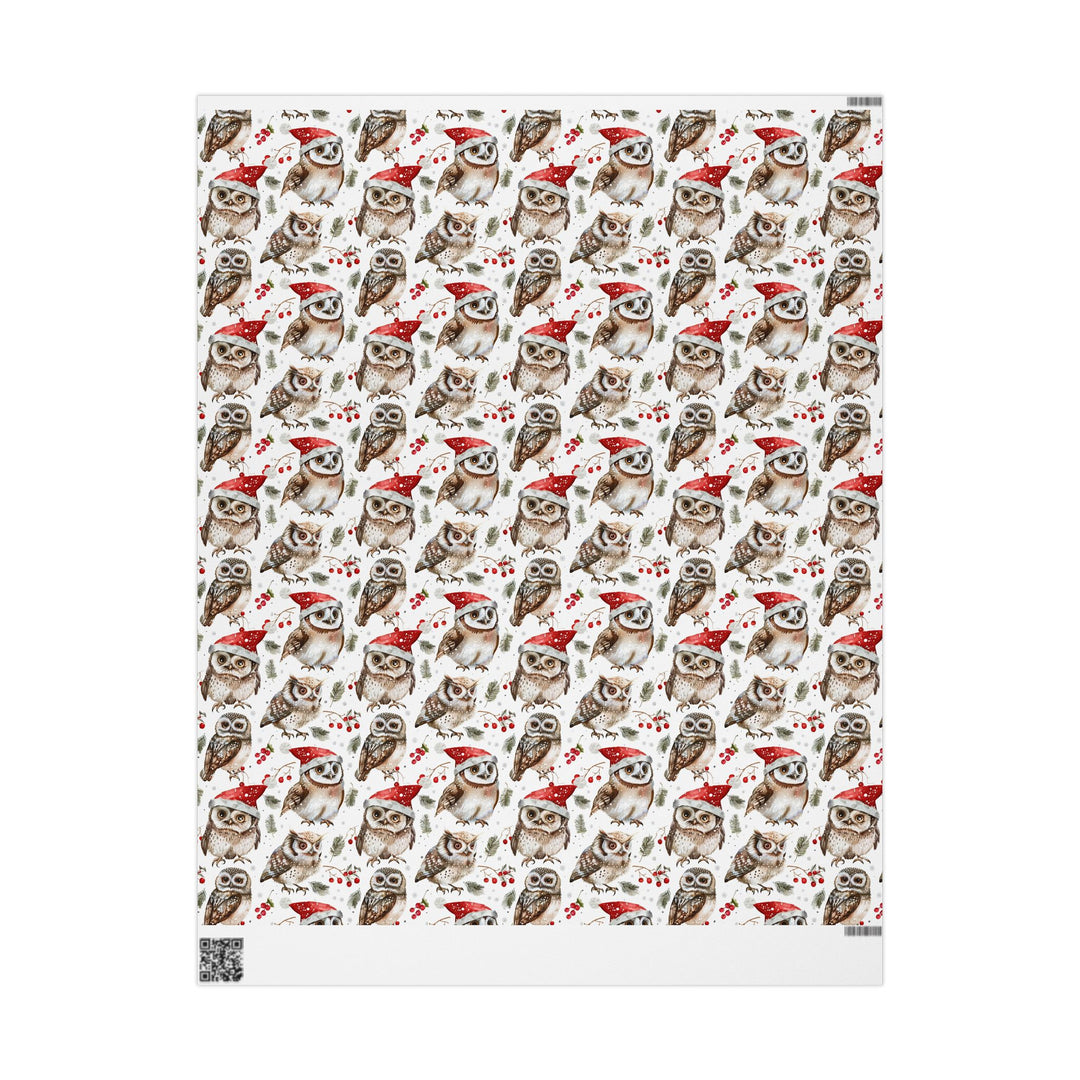 Wrapping Paper - Festive Owl Wonderland