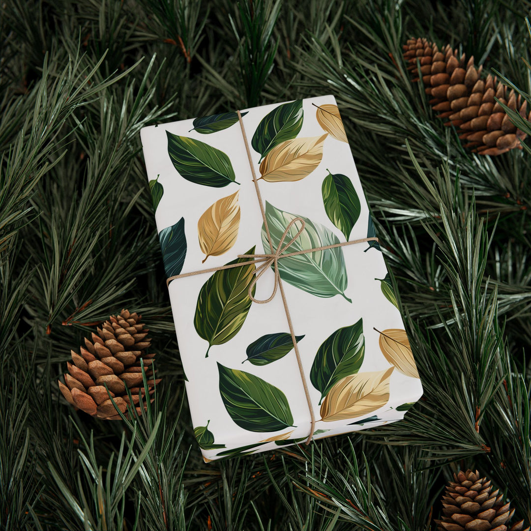 Wrapping Paper -  Golden Leaf Whisper