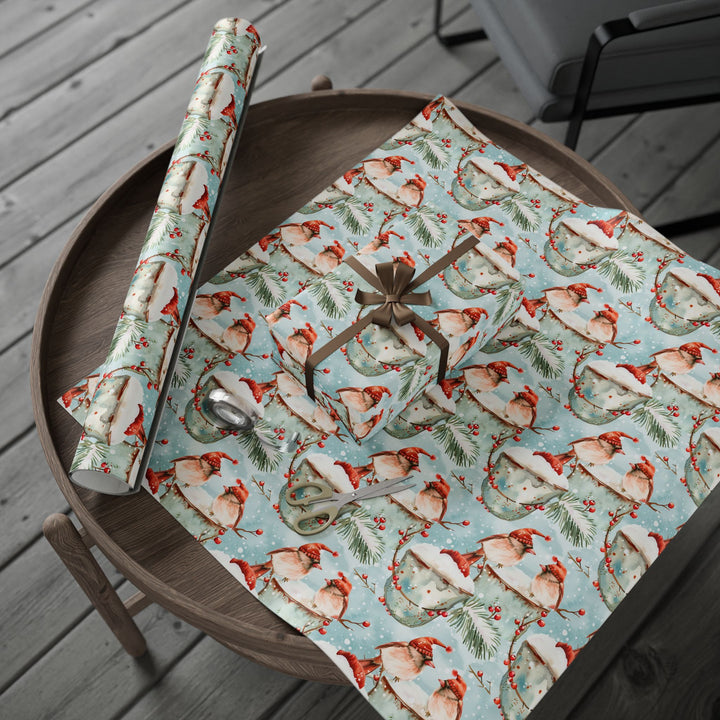 Wrapping Paper - Winter Cardinal Merriment