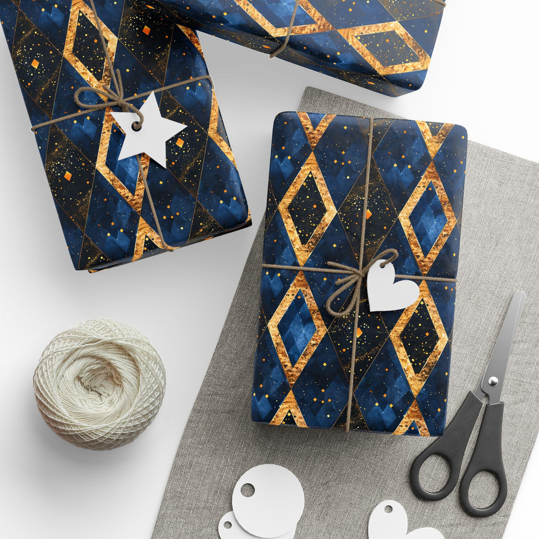 Wrapping Paper - Midnight Luxe Diamond