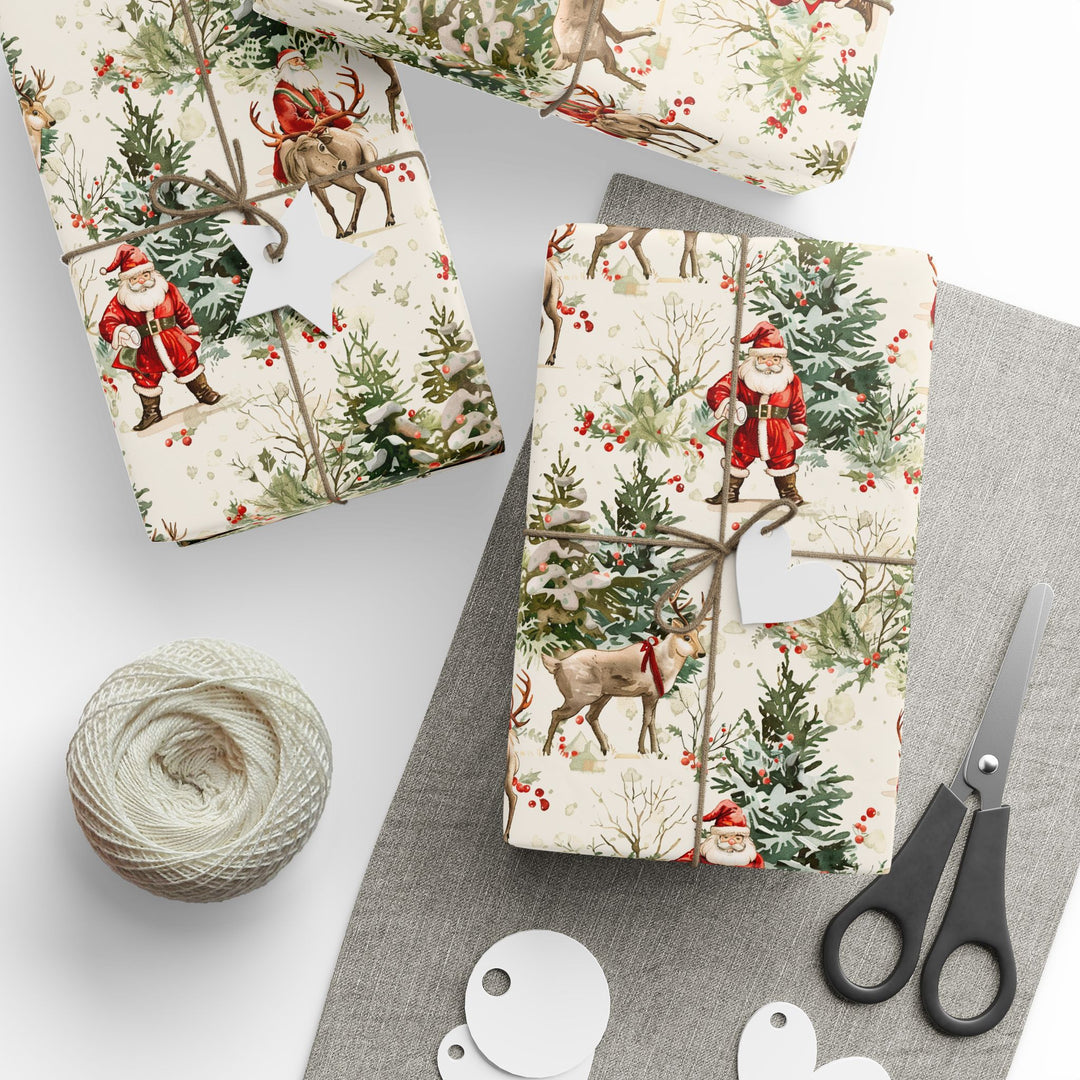 Wrapping Paper - Santa’s Woodland Journey