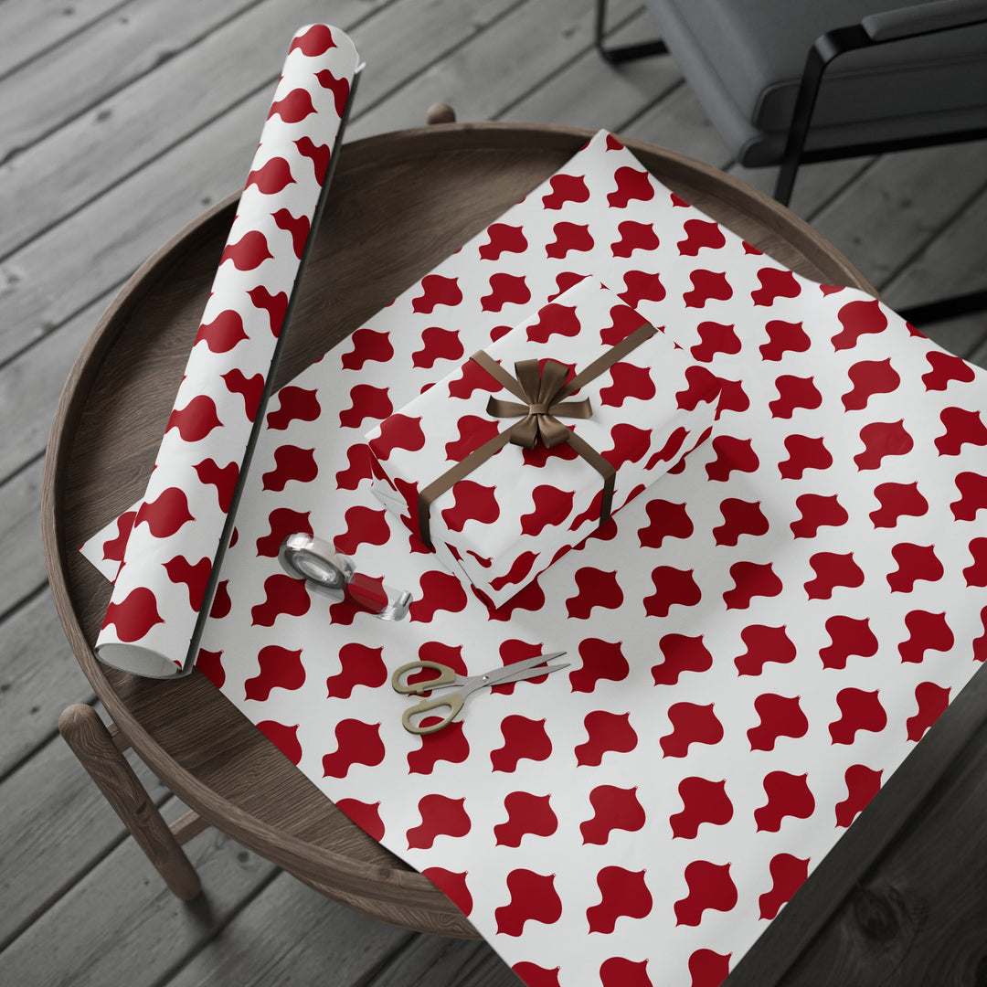 Wrapping Paper - Classic Red Ornaments