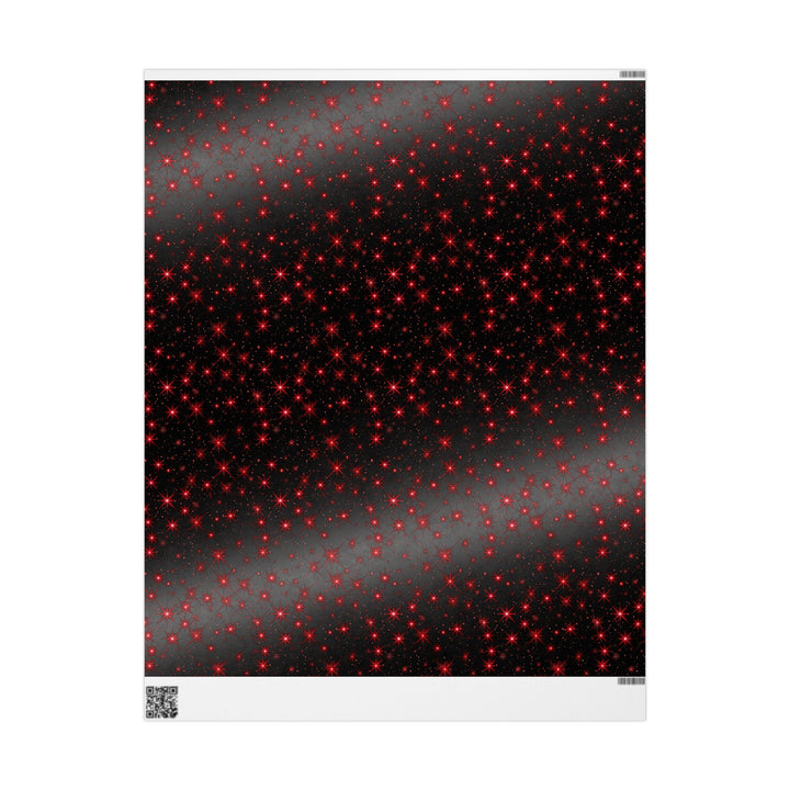 Wrapping Paper - Midnigt Red Sparkle