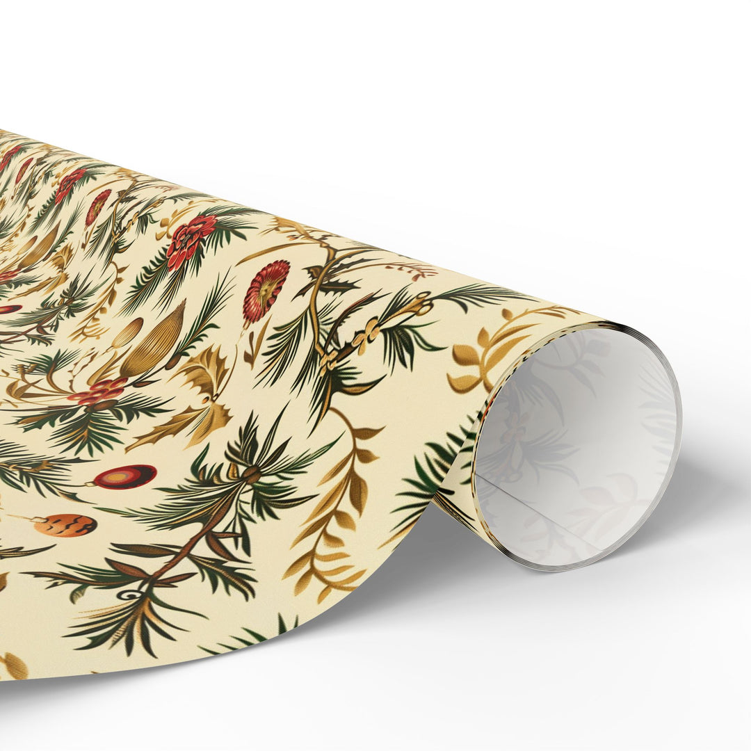 Wrapping Paper - Golden Festive Foliage