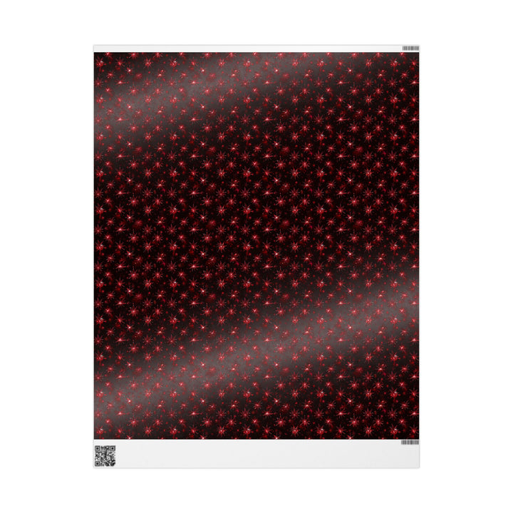 Wrapping Paper - Radiant Red Poinsettia Sparkle