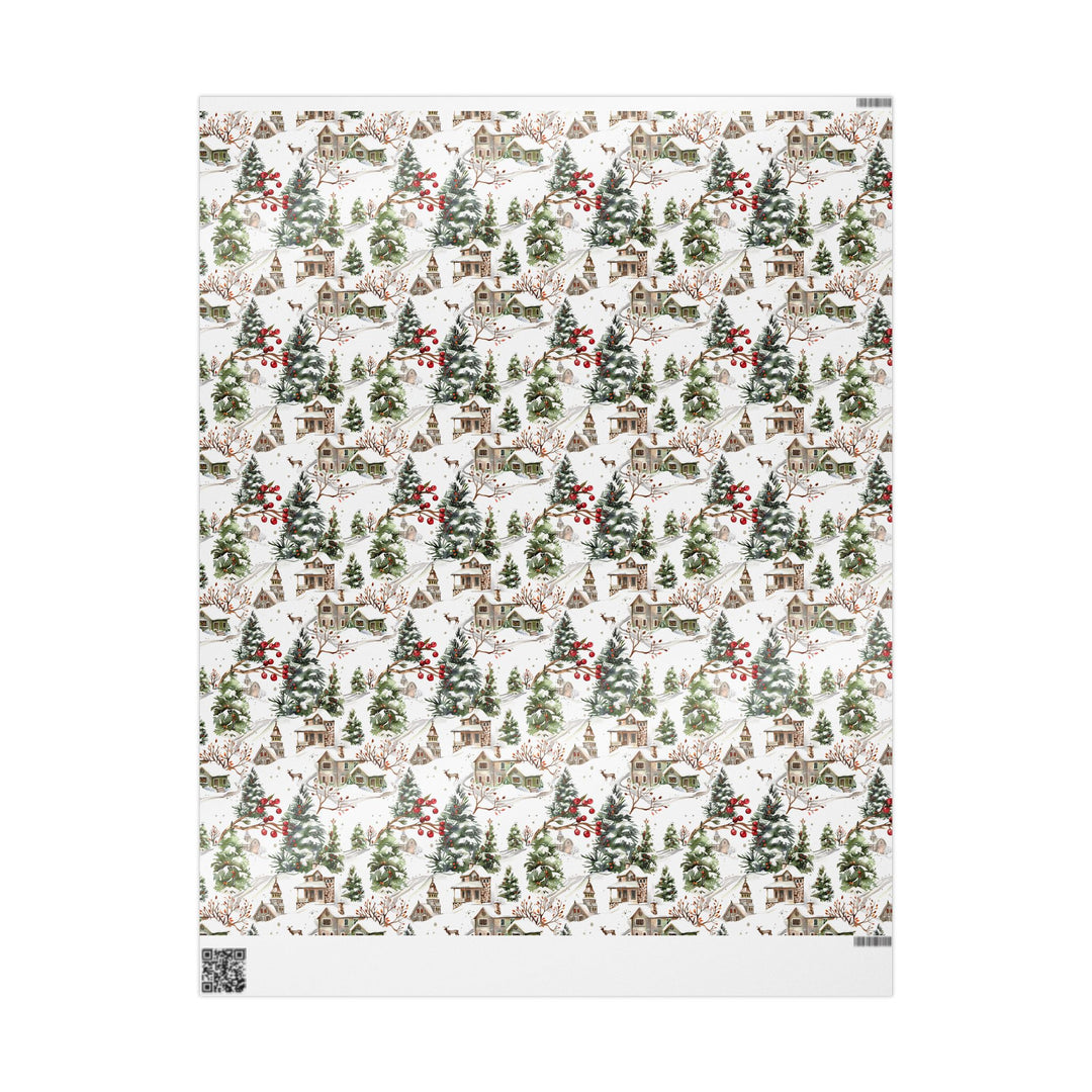 Wrapping Paper - Winter Village Elegance