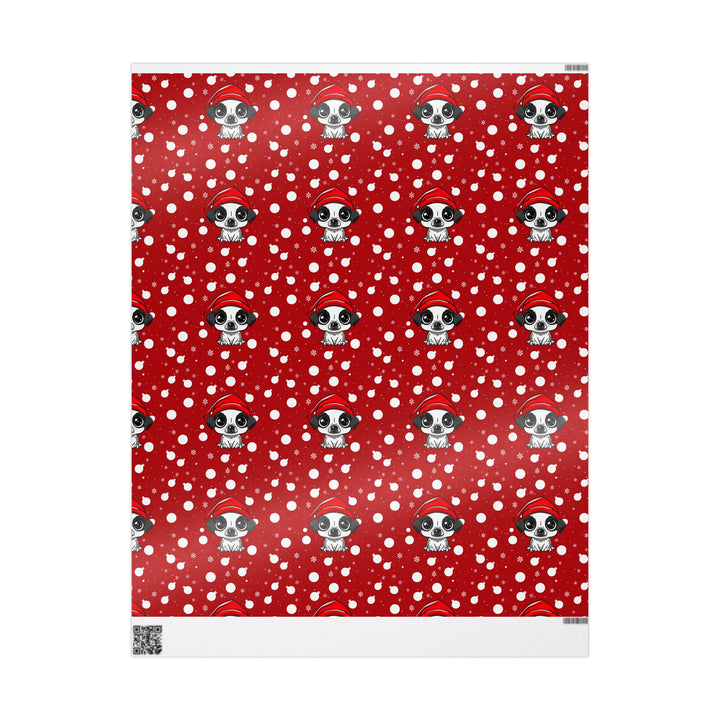 Wrapping Paper - Christmas Paws & Polka Dots