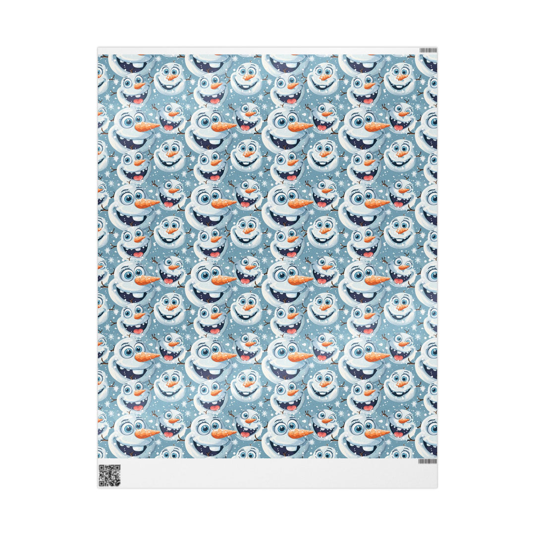 Wrapping Paper - Jolly Snowman Smiles