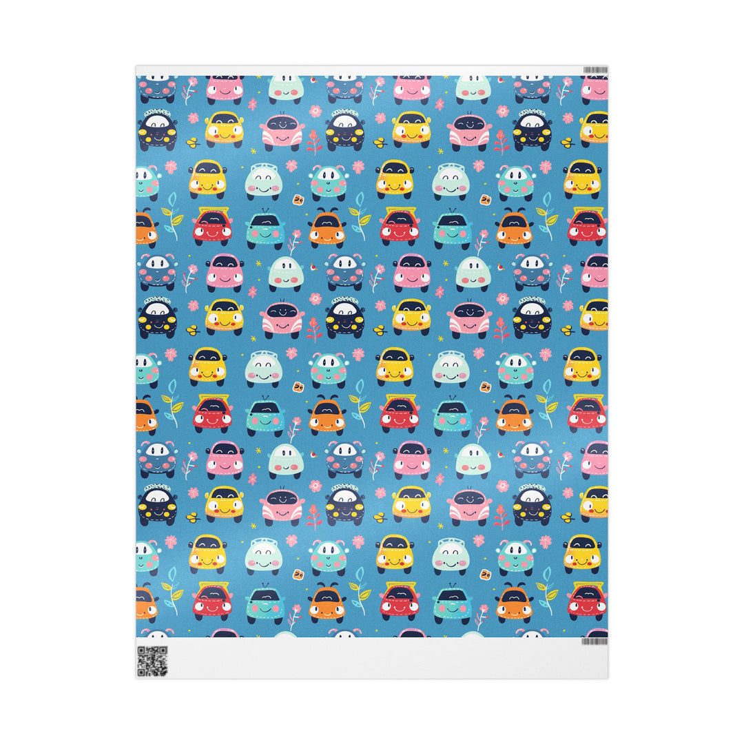 Wrapping Paper - Cute Cars