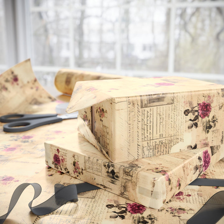 Wrapping Paper - Vintage Parisian Romance