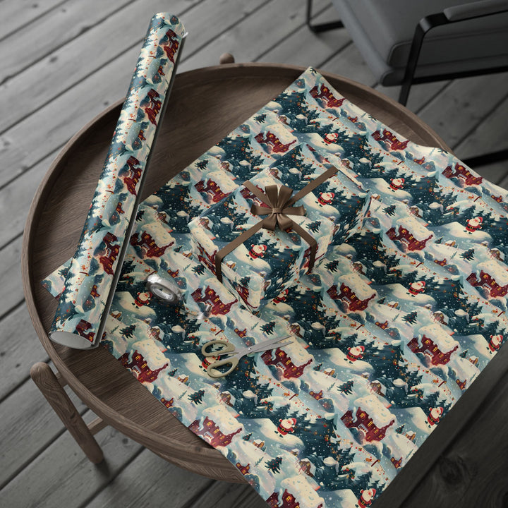 Wrapping Paper - Santa's Enchanted Village