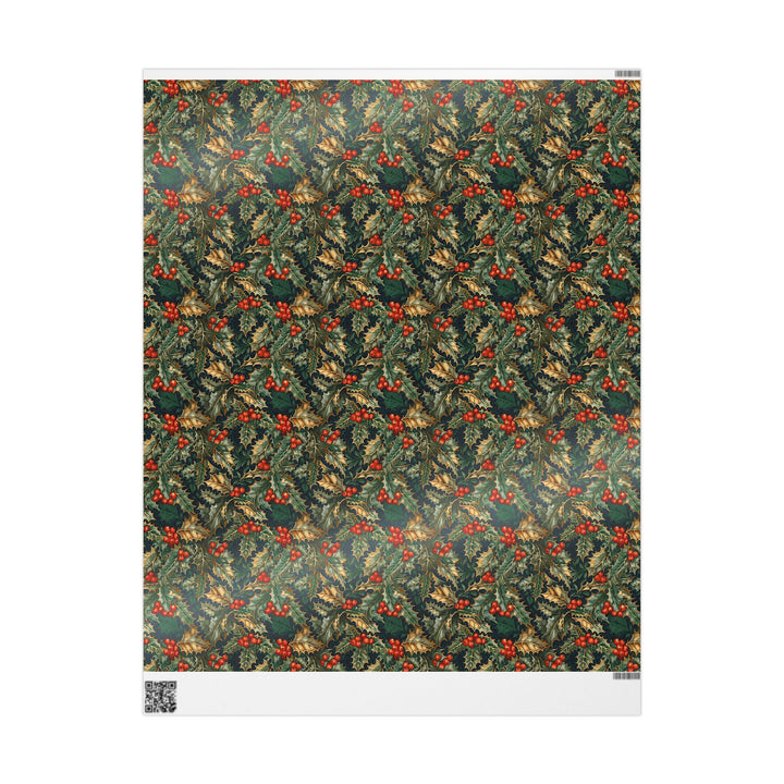 Wrapping Paper - Classic Holly Charm