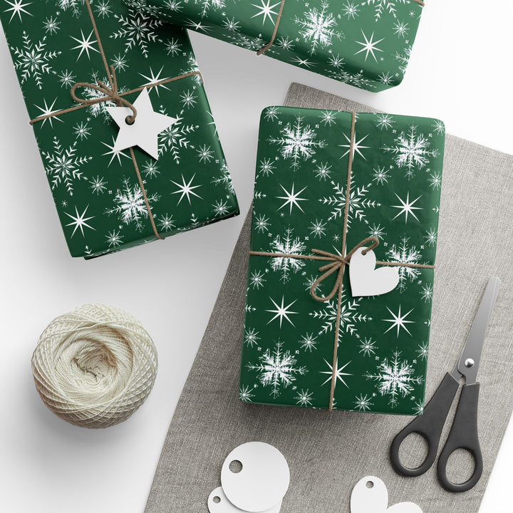 Wrapping Paper - Frosted Forest Snowflake