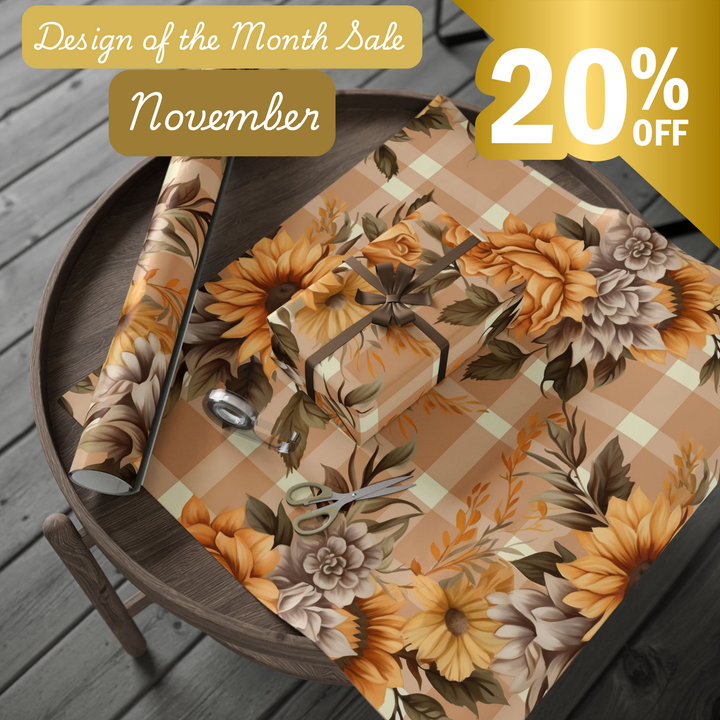 Wrapping Paper - Autumn Bliss - Save 20% In November with code DESIGNOFTHEMONTH