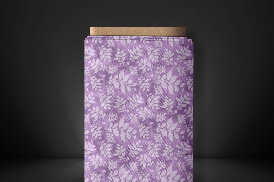 Fabric by the Yard - Lilac Leaf