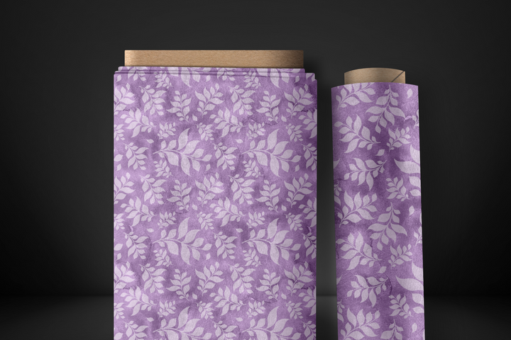 Fabric by the Yard - Lilac Leaf