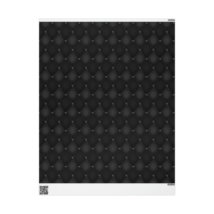 Elegant Black and Diamond Glam Gift Wrap