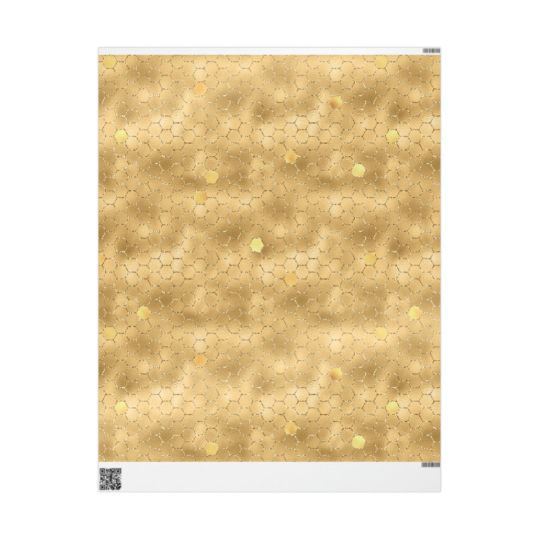 Golden Honeycomb Gift Wrap