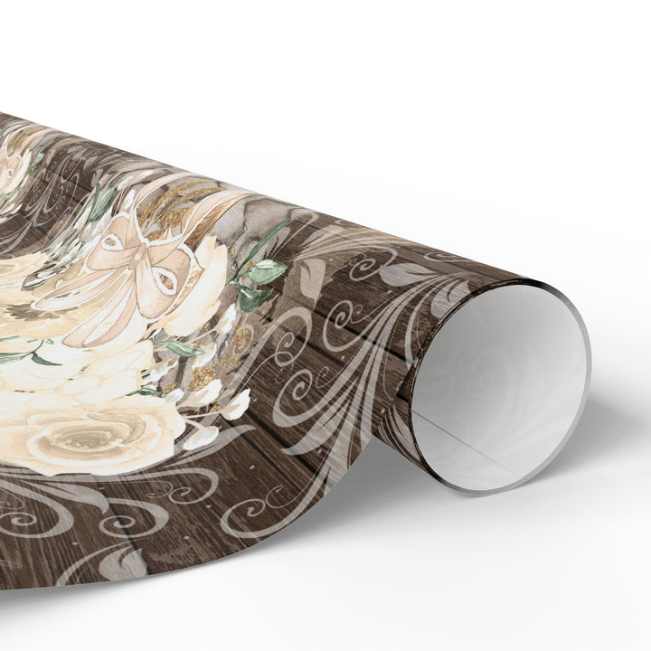 White Rose Bouquet Gift Wrap